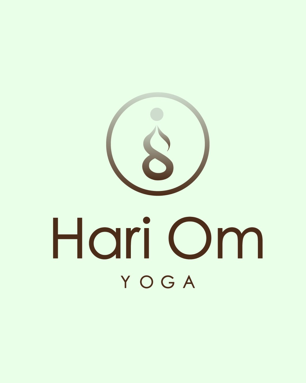 Il logo Hari Om Yoga, versione chiara