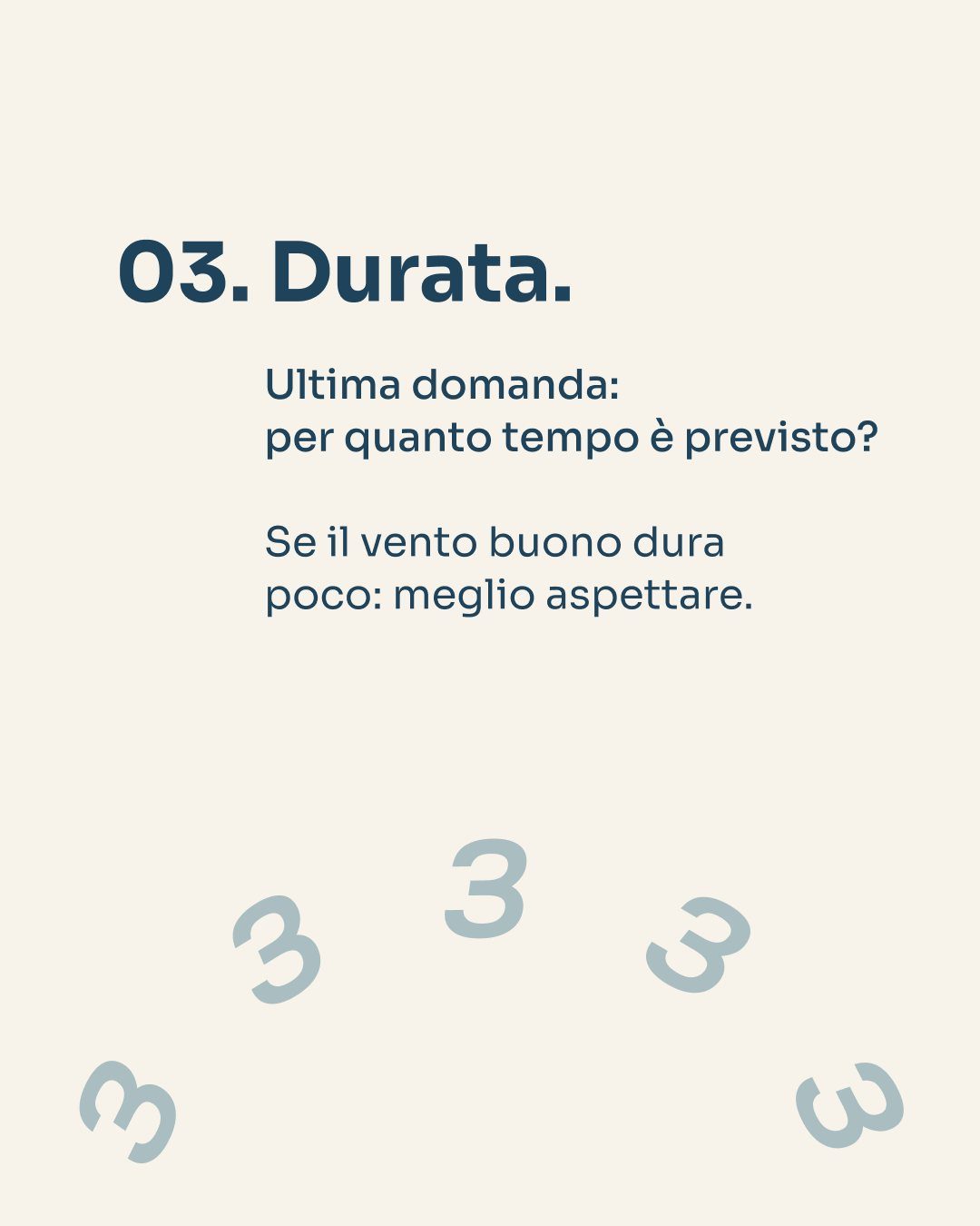 3 cose da controllare, slide 4 di 5